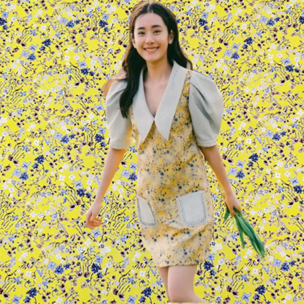 

Тканая жаккардовая парчовая ткань пасторального цвета, весна, лето, осень, платье с цветочным принтом, ветровка, дизайн одежды, ткань для шитья по метрам