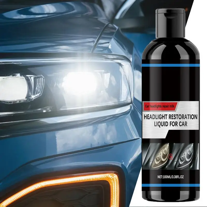 

Car Headlight Repair Fluid Taillight Headlight Lampshade Refurbishment Fluid 100ml Headlight Polish For Instantly Remove