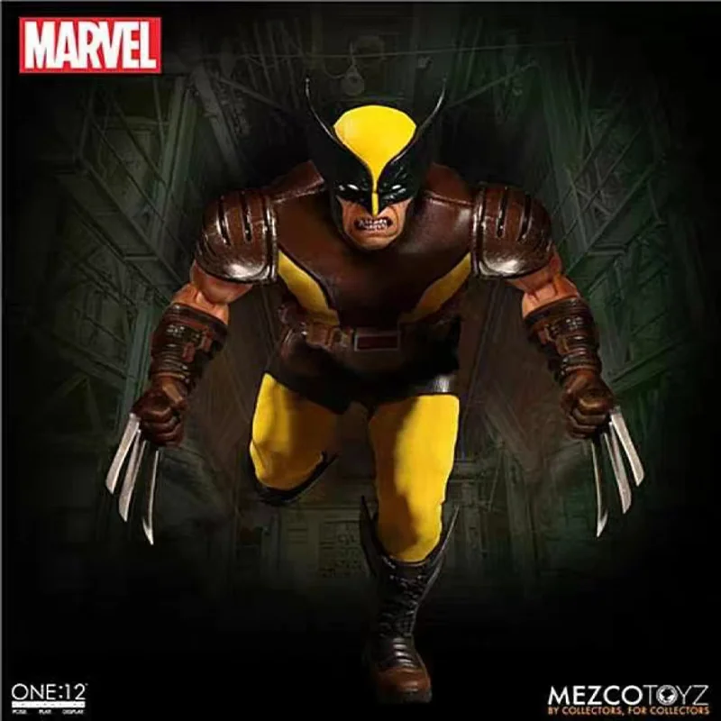 В наличии оригинальные MEZCO ONE:12 Collective X Man Росомаха Коричневая аниме Коллекция фигурок Модель Фото №5