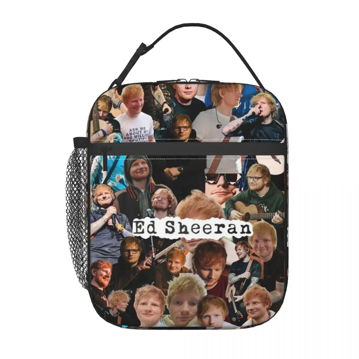 Ed Sheeran Loop Australian Tour Insulated Lunch Bag for Women Kids Portable Food Boxes Thermal Lunch Box Tote