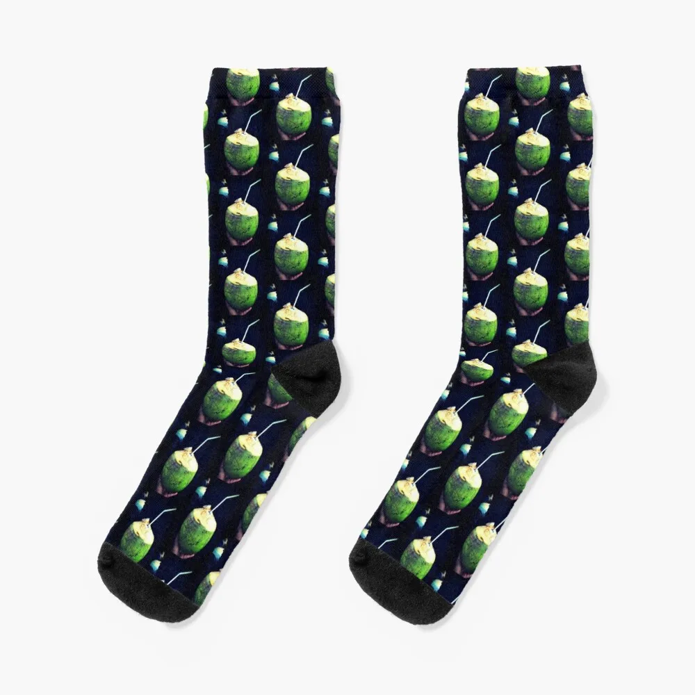 

Coconut Water, Miami Socks summer with print Ladies Socks Men's