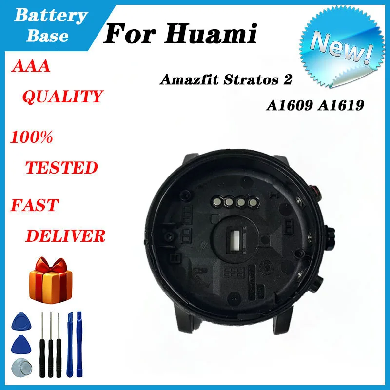 For Huami amazfit Stratos 2 a1609 a1619 smart watch charging back cover, battery base back cover