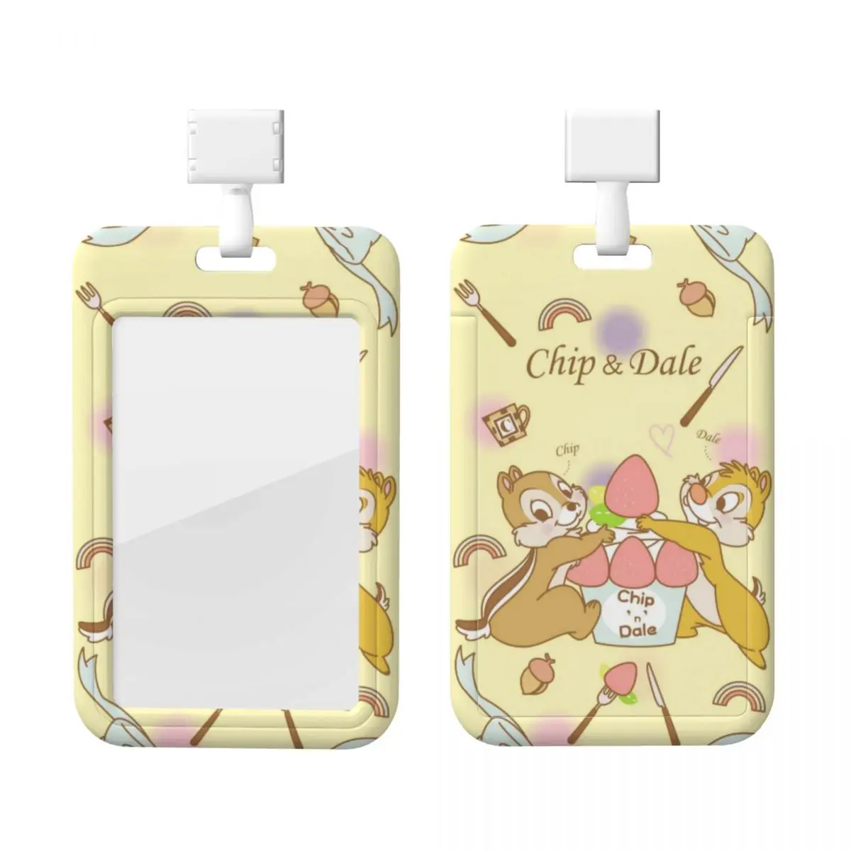 

Custom Cartoon Chip And Dale Lanyard ID Protector Badge Card Unisex Student Campus Lanyard Cards Holder Credentials Accessories
