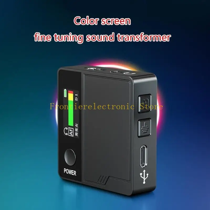 Cambiador voz G8DB Mini modulador cambio voz portátil con voz ajustable