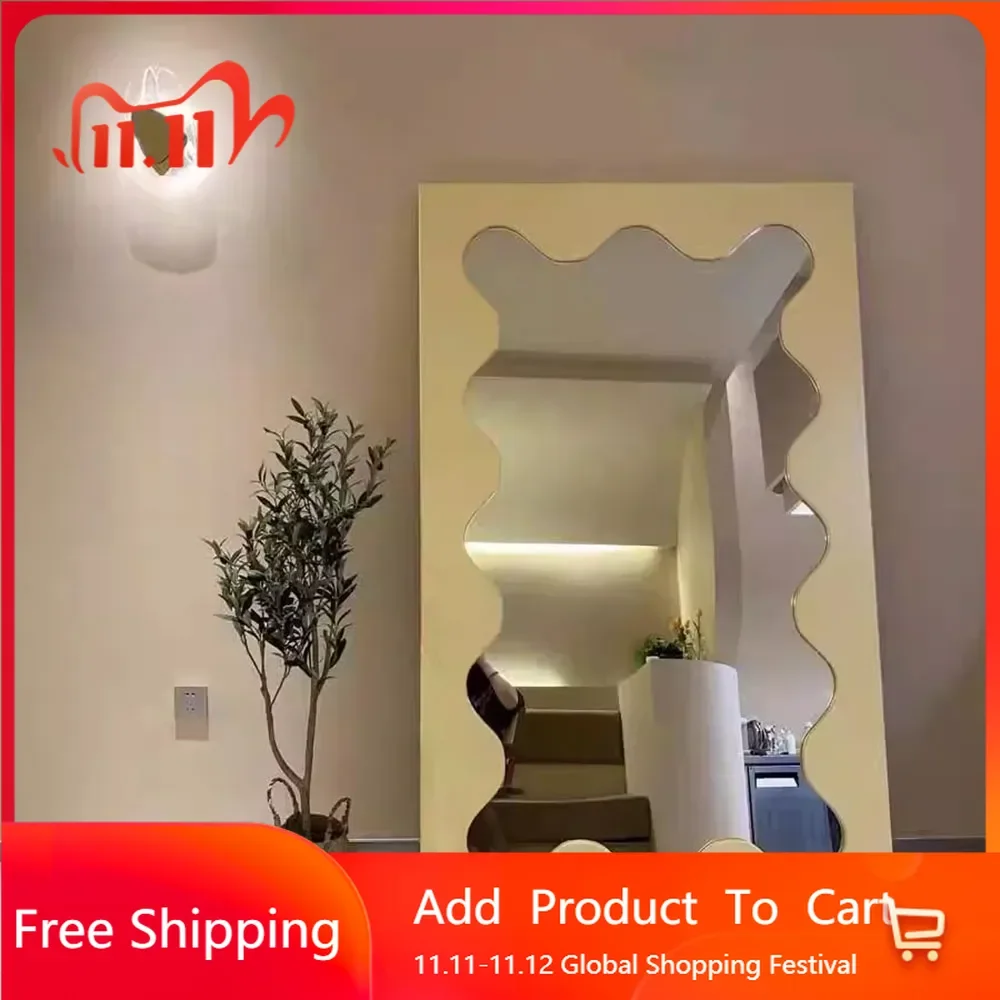 

Big Rectangle Living Room Mirror Art Aesthetic Luxury Large Modern Full Length Mirror Funky Floor Cool Espelho Room Decorarion