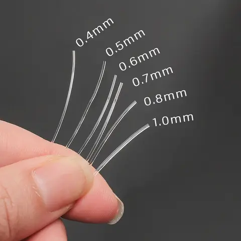 Transparent Elastic Beading Thread 0.4-1.0mm - High-Flexibility Jewelry Cord for DIY Crafts, Bracelet Repair & Accessories