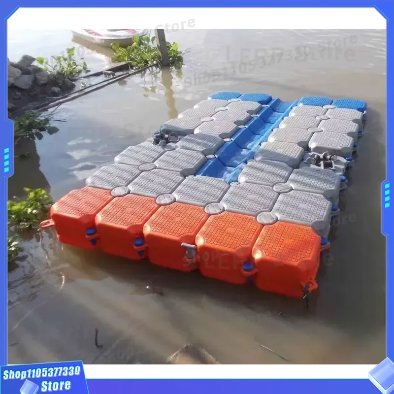 HDPE Modular Floating Bridge Terminal Plastic Cube Platform Eco Friendly Marine Supplies With Accessories For Dock