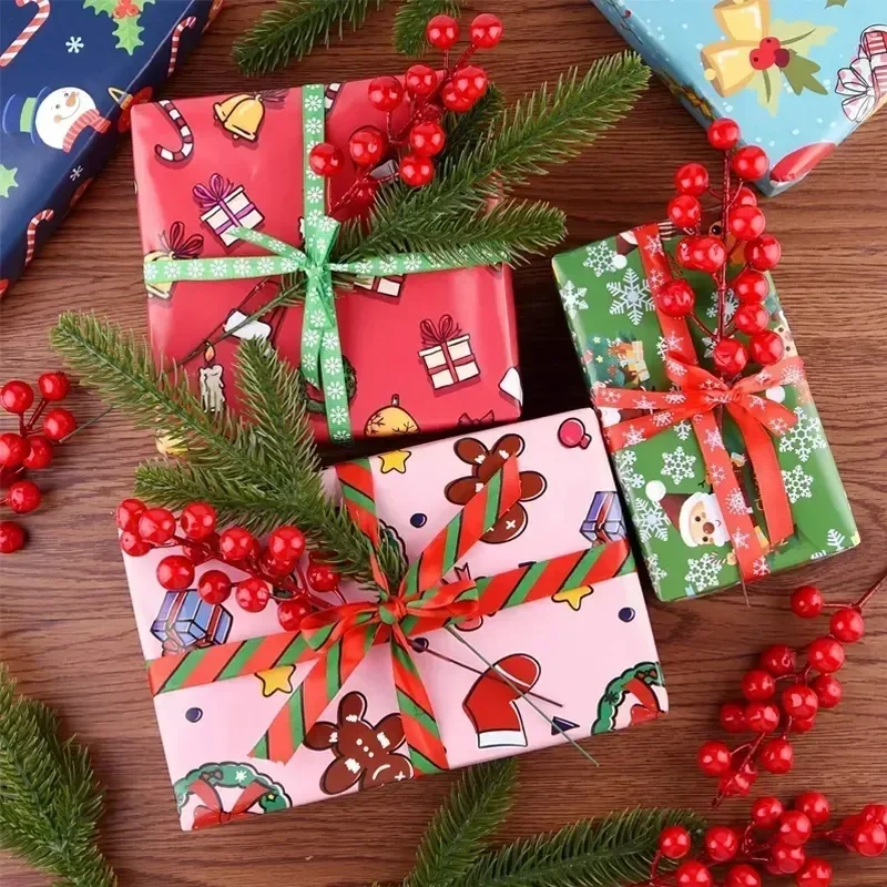 Artificial Berries Christmas Decoration Red Berry Branches for Xmas Tree Party Home Table Ornaments Red Fruit Wreath DIY Gift