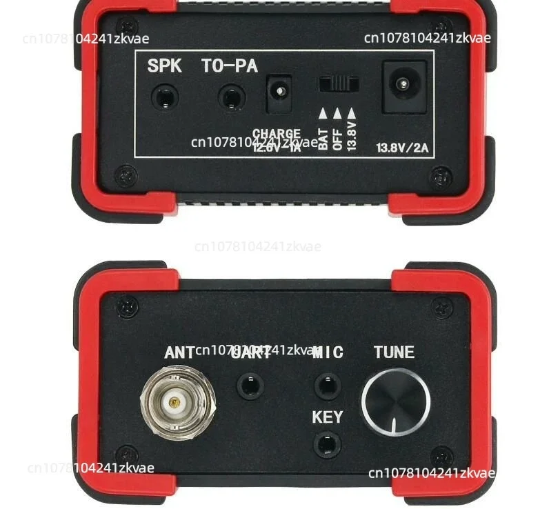 uSDR uSDX PLUS 5W 8 Band SDR All Mode USB, LSB, CW, AM, FM .SSB .HF QRP Transceiver + Battery + Mic + Charger