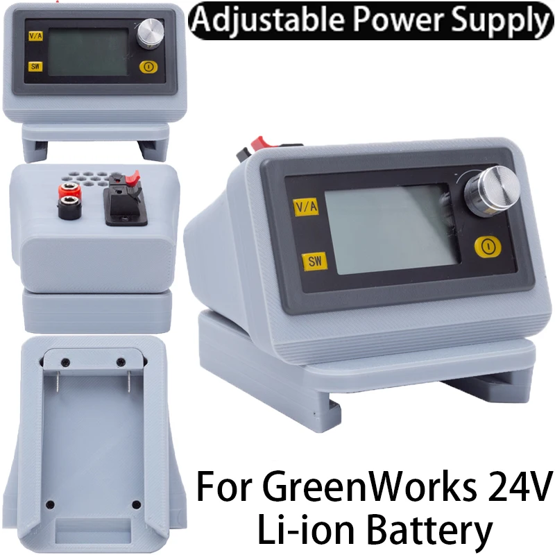 CNC Adjustable DC Regulated Power Supply for Greenworks 24V Li-ion Battery Adapter Buck-boost Controllable Power Supply