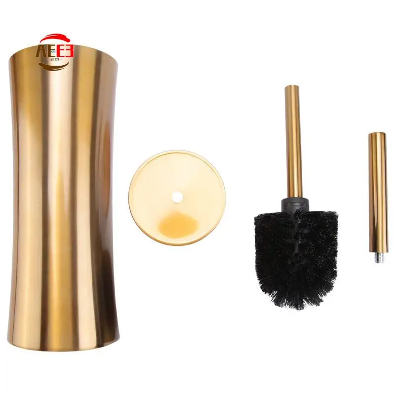 

AEE3-Gold Long Handle Toilet Brush Creative Bathroom Cleaning Brush Toilet Cleaning Kit Bathroom Cleaning Tool Accessories