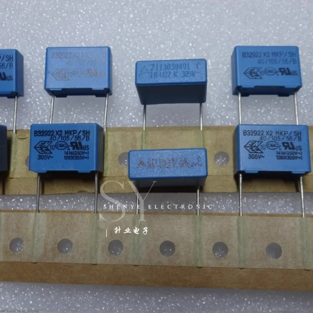 20PCS EPCOS 0.22 uf/305vAC 220nf u22 224 ยี่ห้อใหม่ 10% ตัวเก็บประจุฟิล์ม 15 มม.B32922C3224K