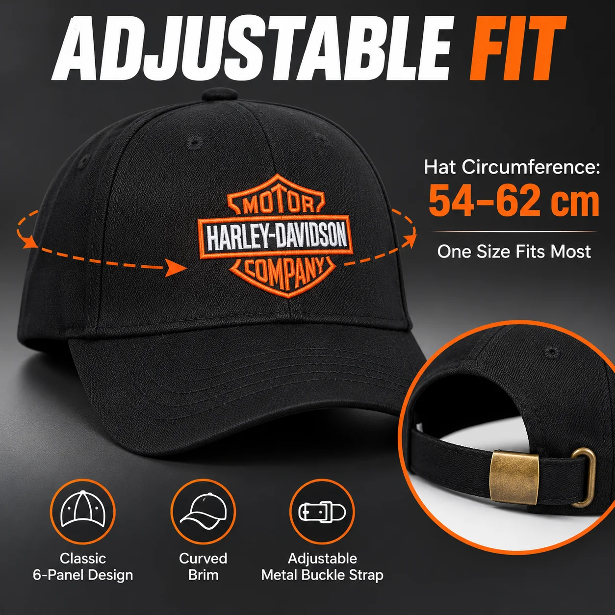 For Harley Davidson Logo Motorcycle Accessories Fashion Embroidered Baseball Cap Outdoor Casual Sunscreen Hat
