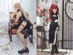 New- BJD /SD Doll Clothes Dress Girls Beautiful 1/4 msd ID75 73 75cm Cheongsam Set In Stock Elegant Gifts BJD Doll Accessories