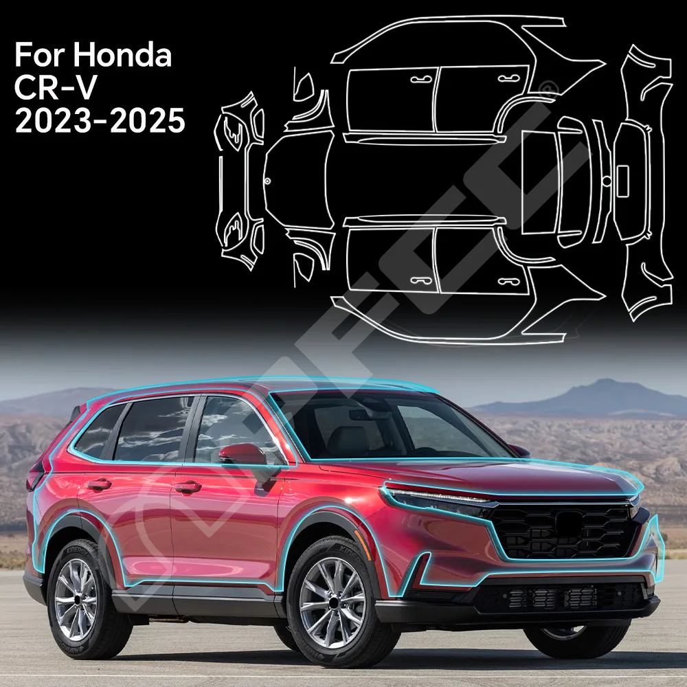

For HONDA CRV CR-V 2023-2025 8.5Mil TPU Anti-scratch Paint Protection Film Pre-cut PPF Bra Car Body Clear Kit Resistant Cover