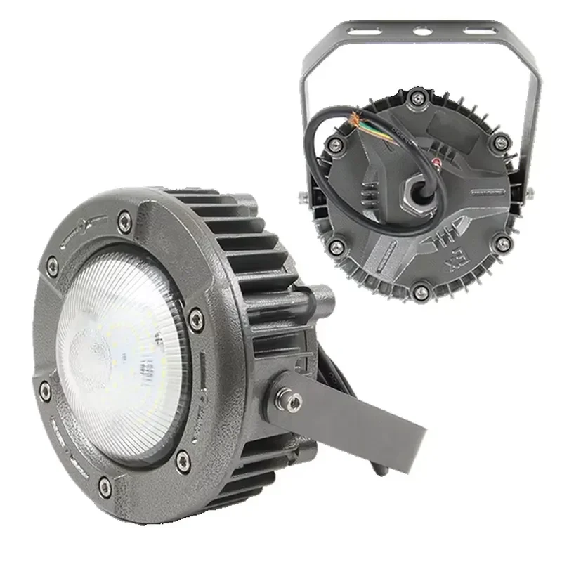 for Atex 150-240W Explosion Proof UFO High Bay LED Light 120lm/W Industrial Warehouse Workshop Lighting Fixture