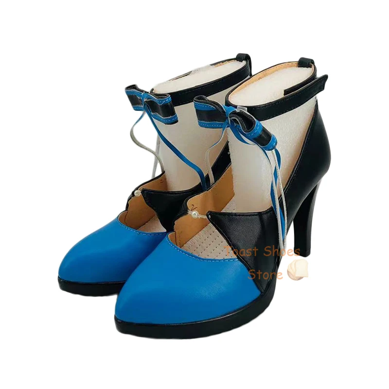 Gioco Genshinimpact Concert Barbara Cosplay scarpe col tacco alto gioco a fumetti per Con Halloween Cosplay Costume Prop scarpe stile Sexy