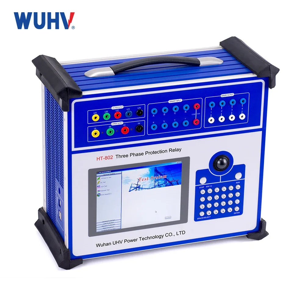 G UHV-802 Relay Tester 3 Phase Microcomputer Relay Protection Tester