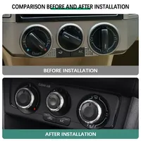 3Pcs AC Knob for Volkswagen VW POLO 2004-2013 MK4 MK5 9N 9N3 6R Car Air Conditioning Knob Heat Control Switch Button Accessories