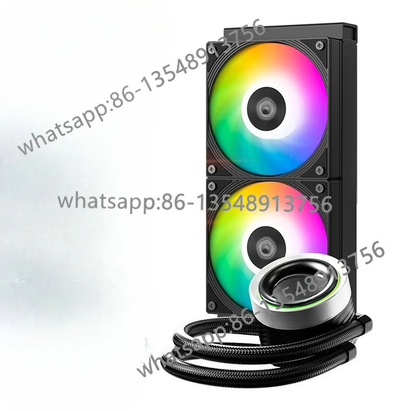 

240ARGB компьютерный контроль температуры, интеллектуальный вентилятор с пусковым стоп, радиатор с водяным охлаждением, процессор 1851AMD1700