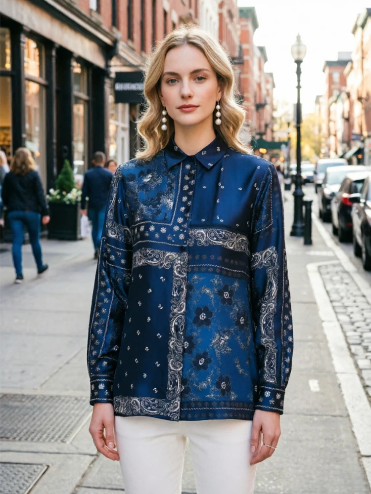 Stylish Women silk Blouses Fas - Silk Blouse ulasan dan harga