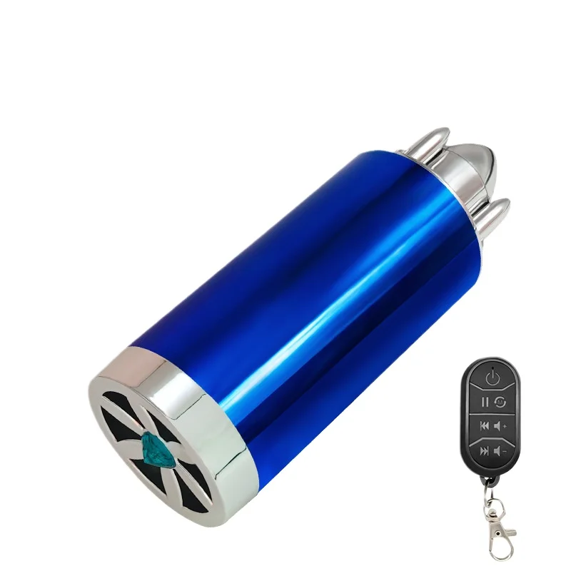 12-80V Motorcycle Colorful Subwoofer Dual Speaker Audio Electric Vehicle Bluetooth Audio Analog Sound Wave Audio