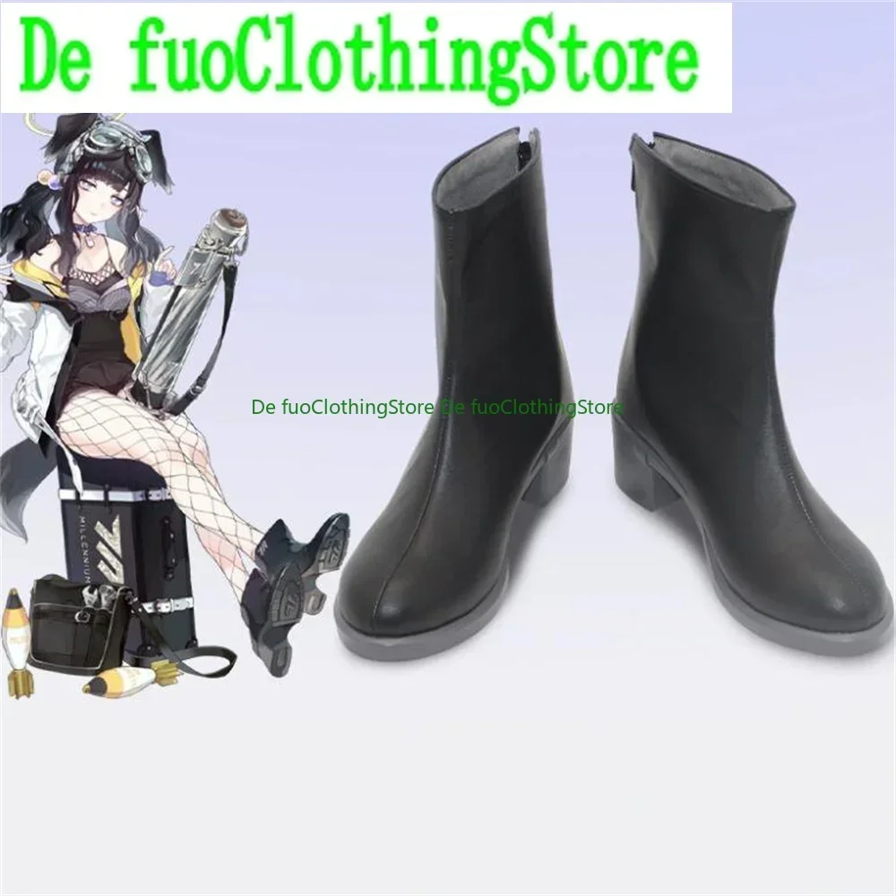 

Nekozuka Hibiki Blue Archive Cosplay Shoes Boots Game Anime Halloween Christmas DefuoClothing Shoes Store