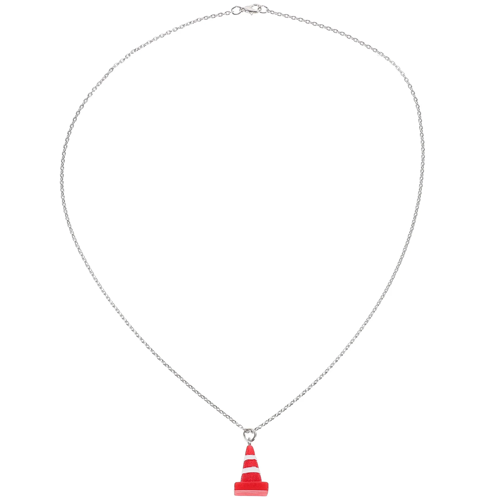 

Mini Traffic Cone Pendant Necklace Necklaces For Men Gift Modeling Alloy Miss Jewelry Charm