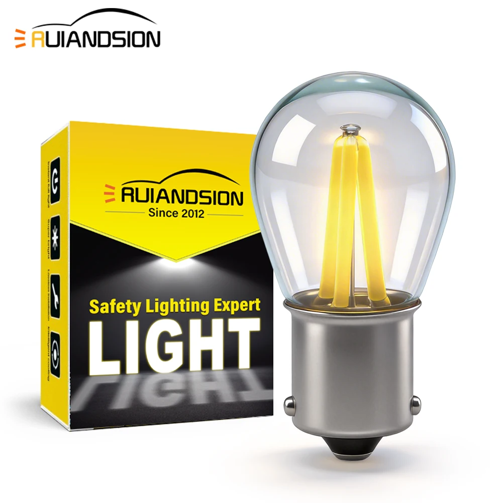 

P21W 7506 LED Bulb 1156 BA15S 12-24V 3Filament 600Lm Super Bright Halogen Replacement for Car Truck Reverse Brake Turn Light 2Pc