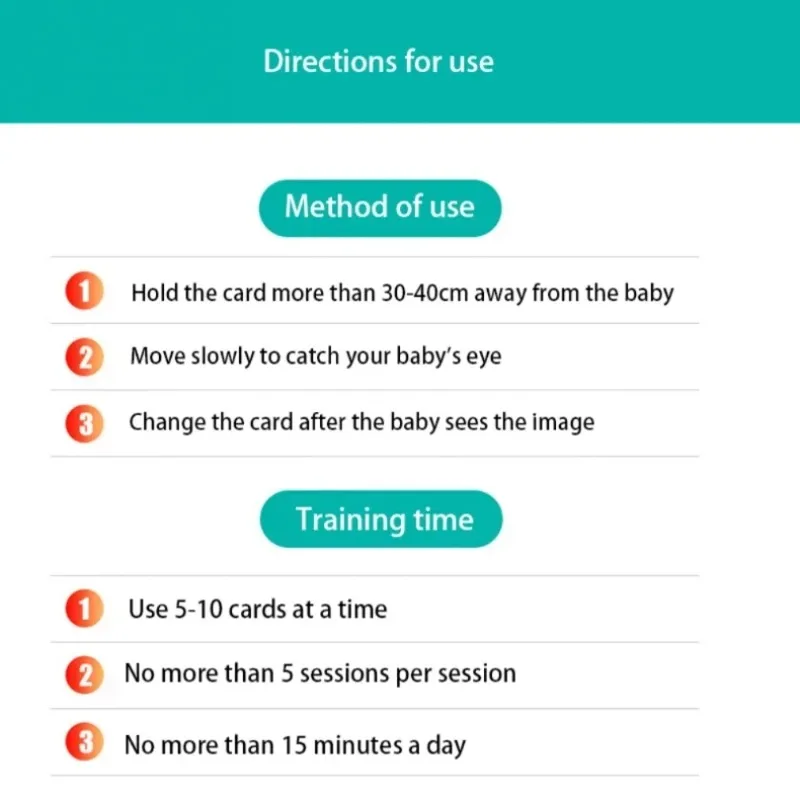 Giocattolo della carta di stimolazione visiva Montessori del bambino carte in bianco e nero giocattoli cognitivi della carta di forma di