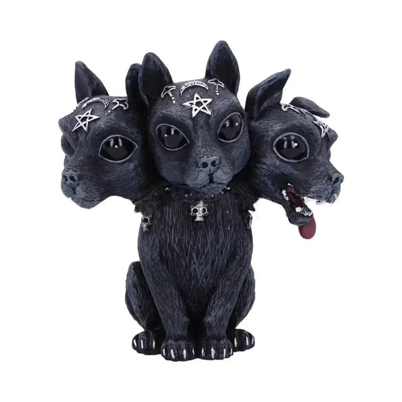 Halloween Magic Black Dragon Griffin Unicorn Mysterious Witches Statue Home Decor Figurine Christmas Desk Ornaments