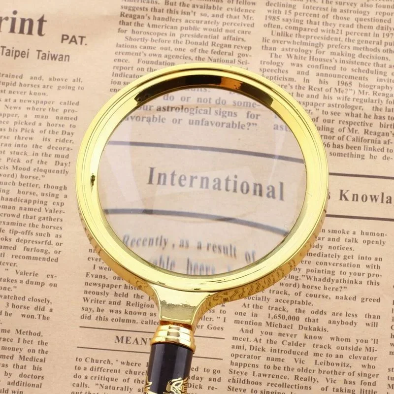 Clear Lens Hand Magnifier Portable High Definition Reading Aid For Elderly Vintage Collection Insect Viewing Outdoor Daily Use