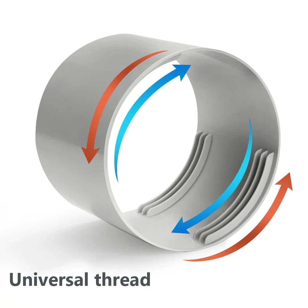 

Household Exhaust Pipe Hose Connector Interface Threaded Tube Joint 13cm 15cm for Portable Air Conditioners
