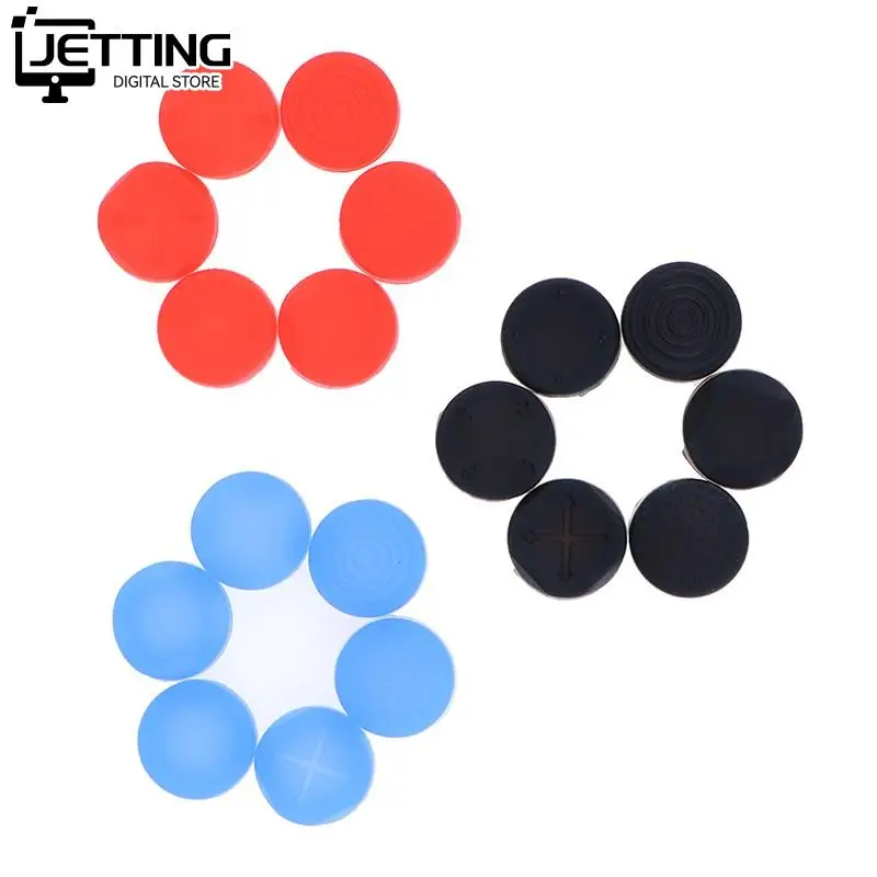 1 Set Red/Blue/Black Useful 6 In 1 Thumbstick Grip Cap Joystick Analog Cover For PSV1000/2000 PSVita