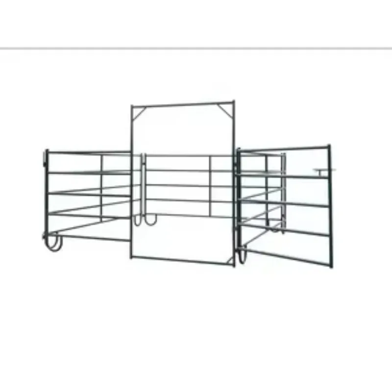 Customization High Strength 6 Rail Farm Fence Panel Hot Dipped Galvanized for Beef Cattle Herd