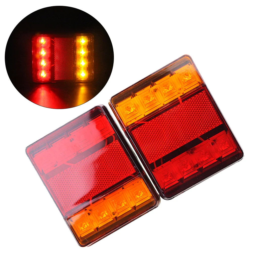 

12V Led Trailer Tail Lights Waterproof Rear Backup Lights For Truck Boat Rv Utv Low Power Long Lifetime Easy Mount