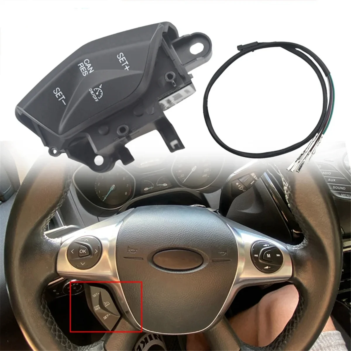 Car Steering Wheel Speed Control Switch Cruise Control System for Focus 3