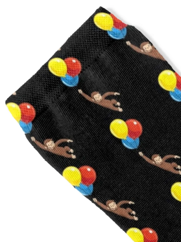 Curious George with balloons Socks designer brand summer Socks Female Men's