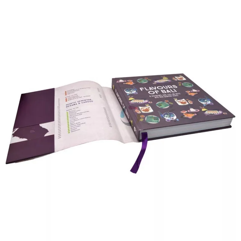 

Full Color Hardcover Book Custom Cookbook Printing custom art book