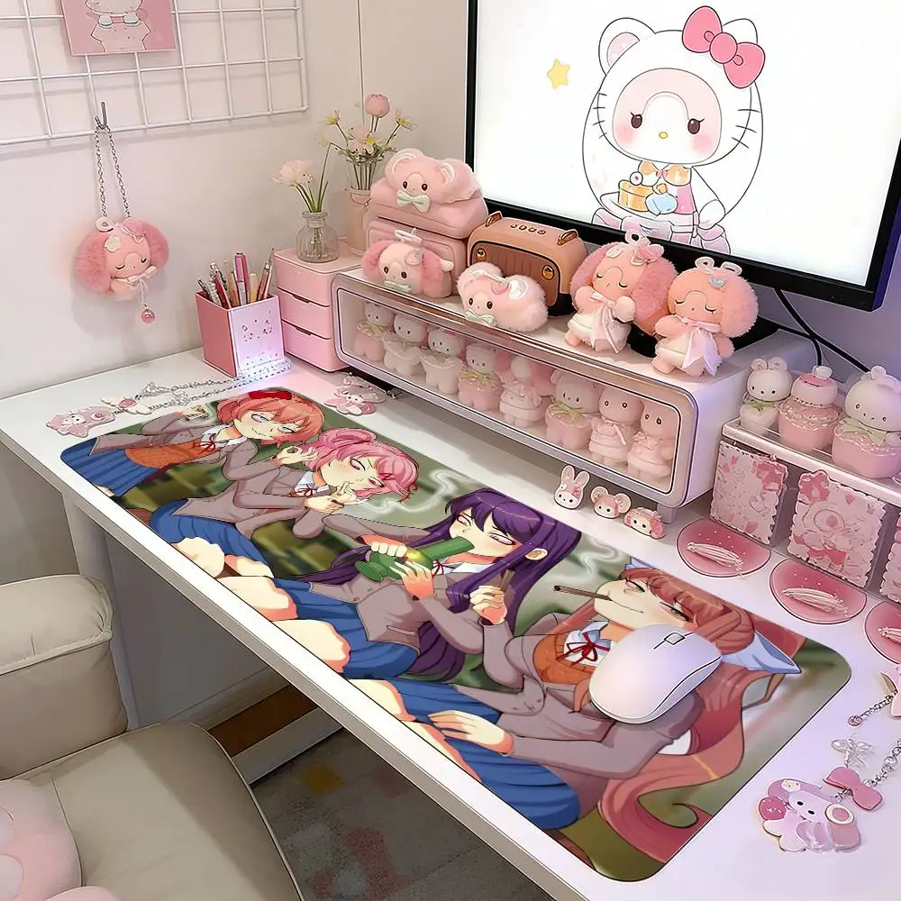 DDLC D-Doki L-Literature Mouse Pad Gaming Deskmat Sakura Mousepad Anime Office Carpet Gamer Keyboard Computer Desks