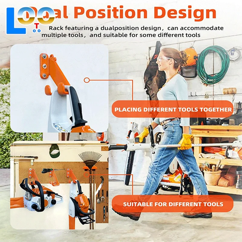 1 قطعة خطاف المنشار الثقيلة الحائط قوس المرآب تخزين الرف المنشار سلسلة مناسبة