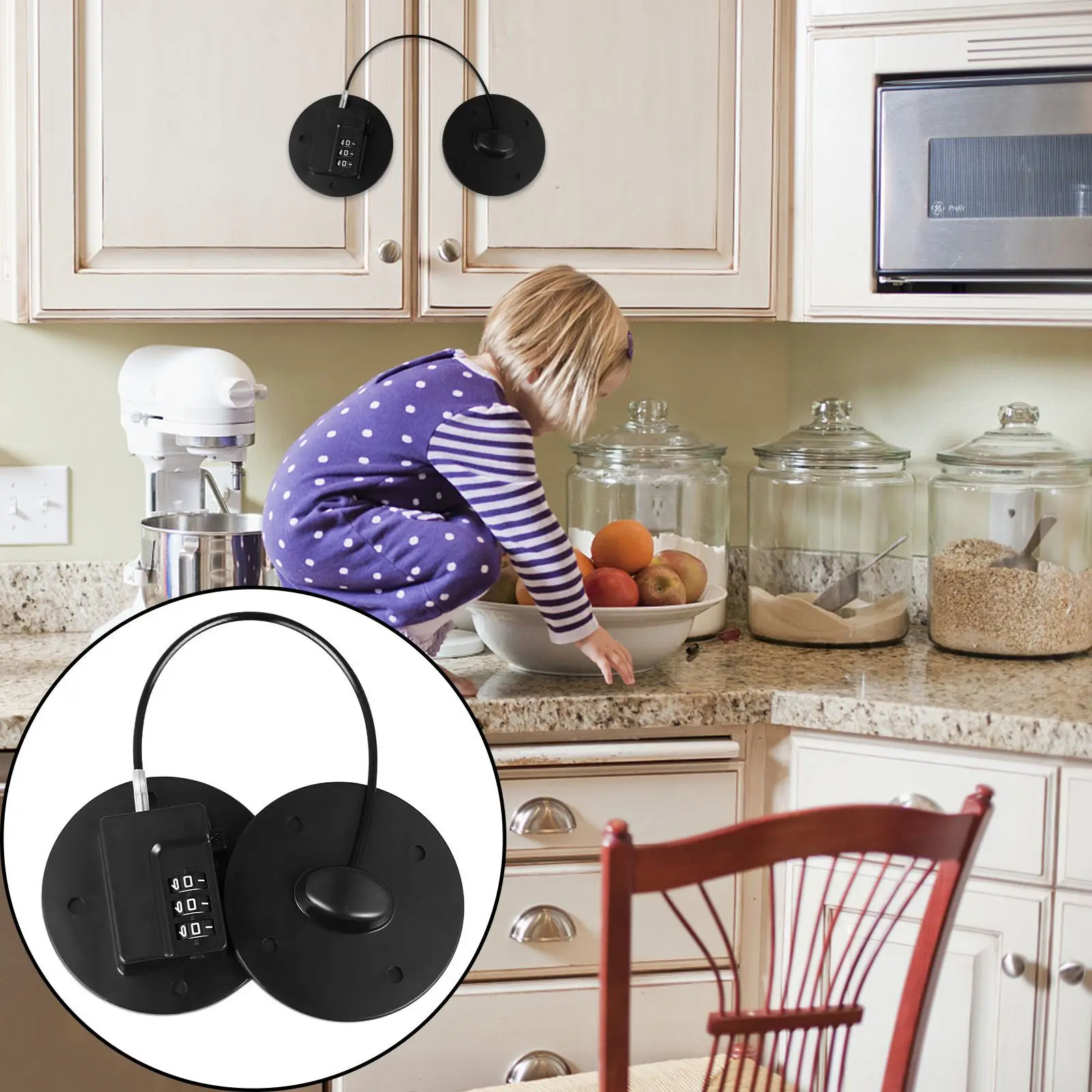 Proofing Cabinet Lock Baby Safety Drawer Fridge Locks Durable Practical Easy Install Home Protection Latch Refrigerator Lock