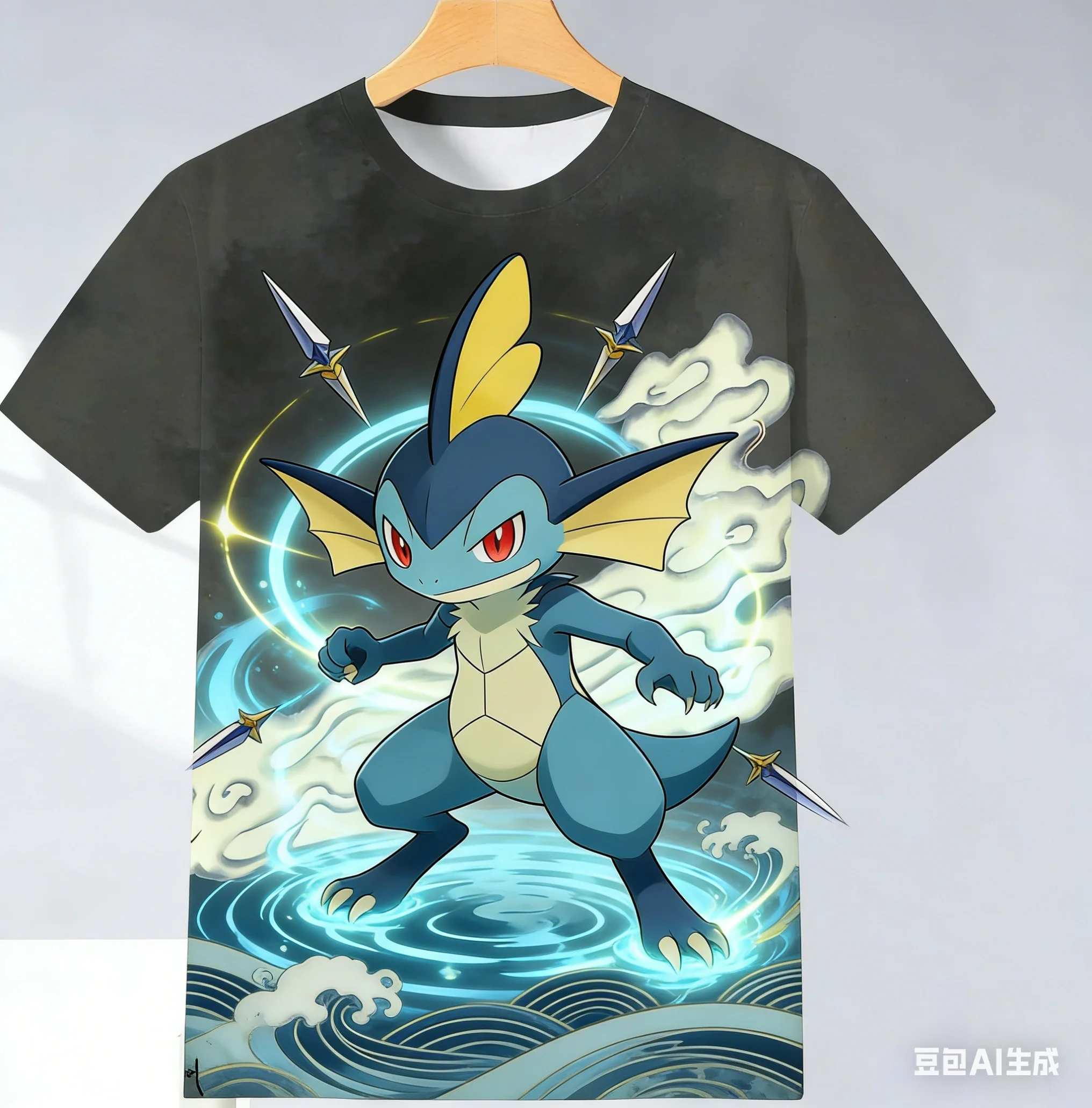 

Trendy Pokémon T-shirt with A Unique Design, Small-batch Print, Short Sleeves, Versatile and Casual