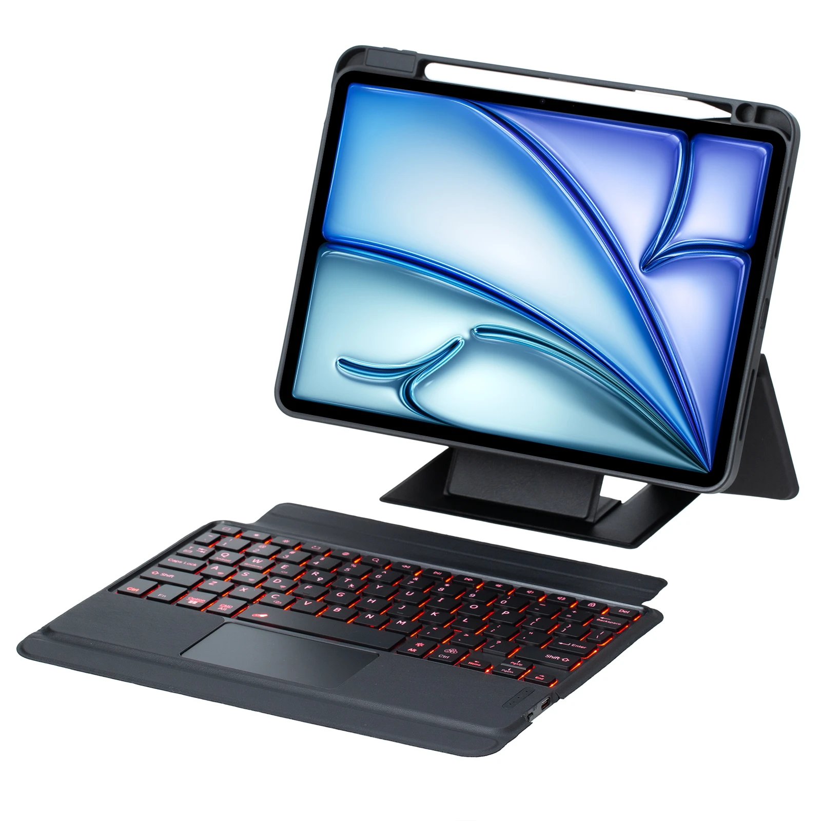 

Bluetooth-клавиатура для iPad Air 11 (2025)/(2024)/iPad Air (2022)/(2020)/iPad Pro 11 (2022)/(2021)/(2020)/2018) Чехол-подставка