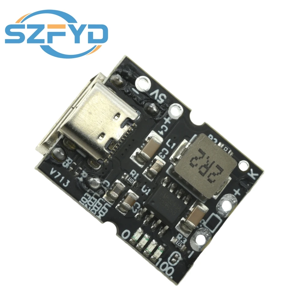 Hochpräzises 5V 2A Lade-Entlademodul, integrierter Typ-C-Eingang, kompatibel mit 4,2V Lithiumbatterie