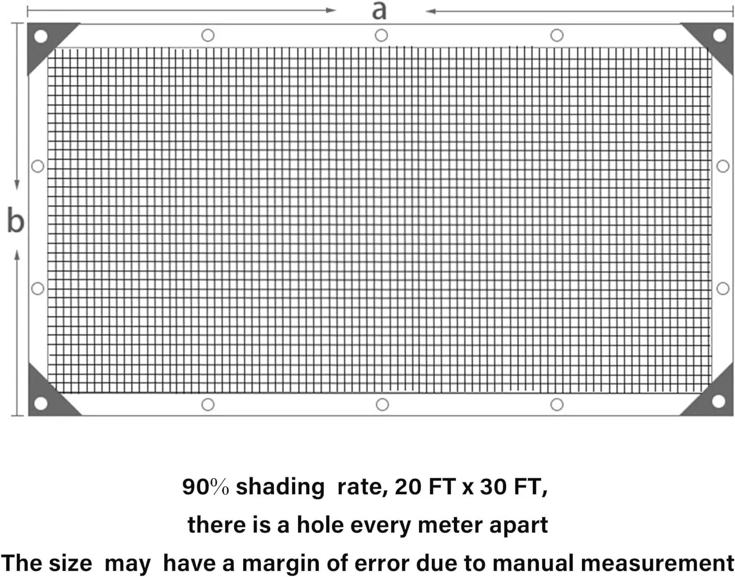 Imagem -02 - Dog Kennel Shade Cover Resistente e Durável Sunblock Mesh Tarp com Ilhós 90 Shade Cloth 20x30 ft