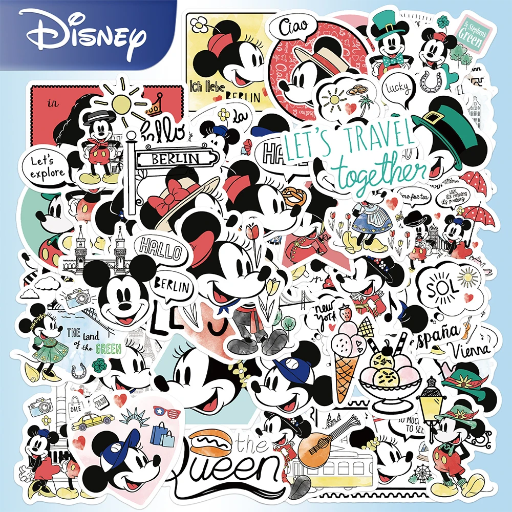 

10/30/50pcs Disney Cute Cartoon Mickey Mouse Stickers Anime Decals Laptop Suitcase Notebook Phone Decoration Sticker Kids Toys