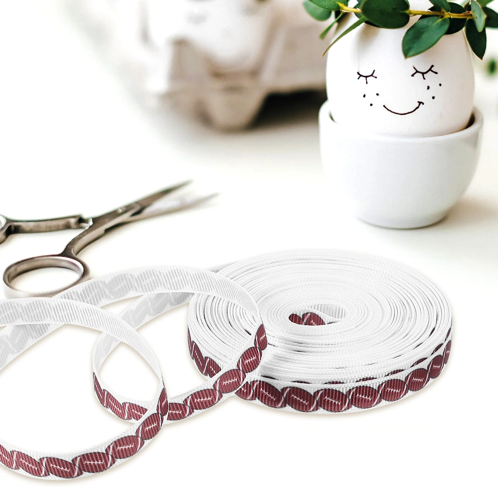 

10 Yard Long 1cm Wide Sports Ball Thread for Gift Wrapping Packaging Bags DIY Decor Polyester Decoration Sufficient for Gift