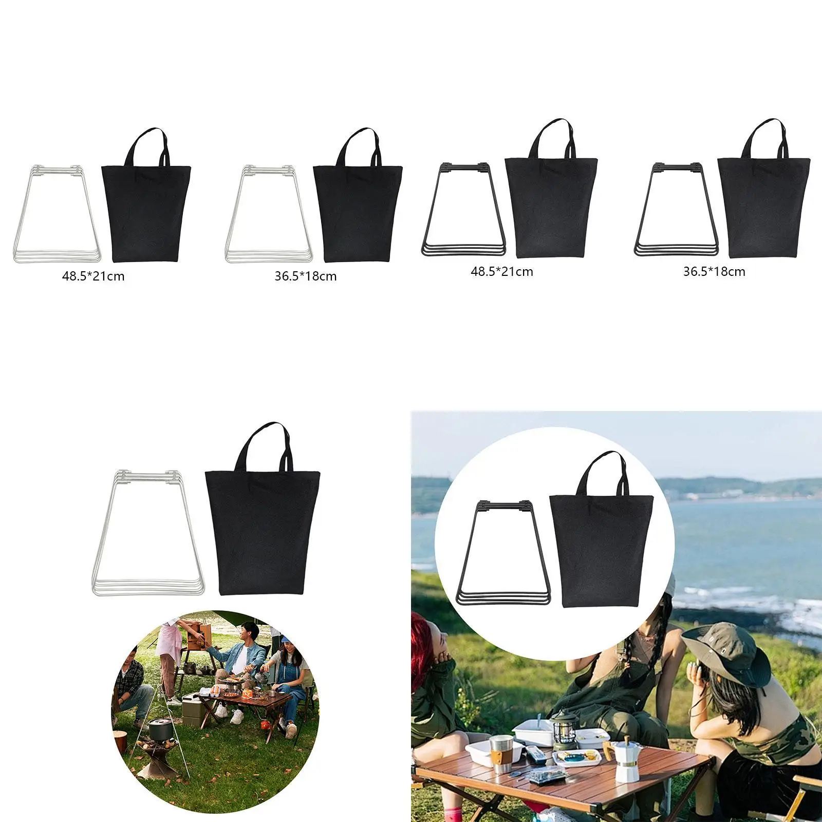 

Folding Cooler Stand Ice Box Holder Lightweight Ice Bucket Shelf Stand Rack Foldable Luggage Rack for Patio Picnic Travel BBQ