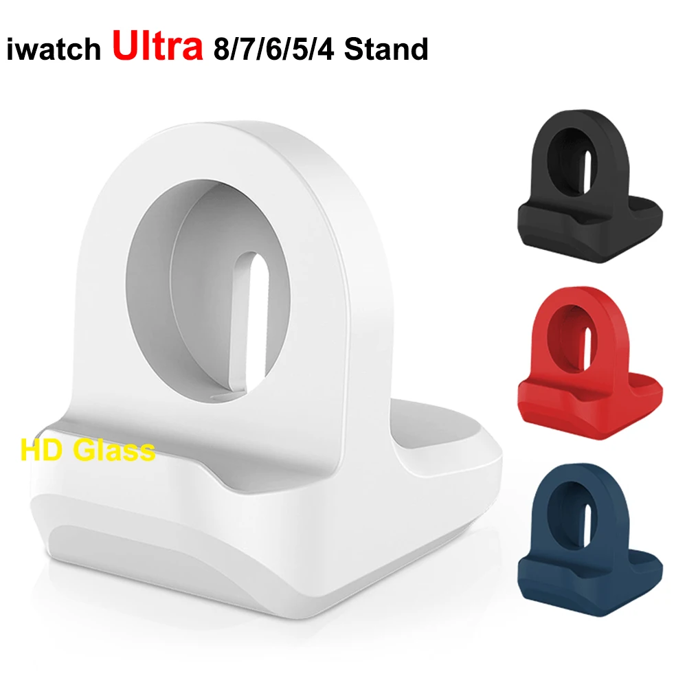 Silikon-Ladest änder für Apple Watch Serie Ultra 8 7 6 5 4 3 se Station Dock Laden Desktop-Halter iwatch Ultra 8 Zubehör